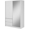 Šatníková skriňa SÁVA - 150, Biela