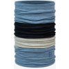 Multifunkčná šatka Buff Merino Move - block lake blue