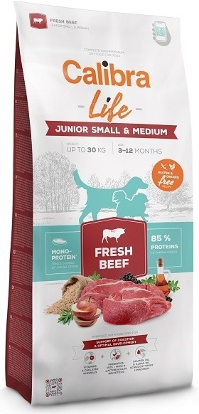 Calibra Dog Life Junior Small & Medium Fresh Beef 2,5 kg