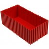 Plastová krabička na náradie 70-100x200 mm, červená