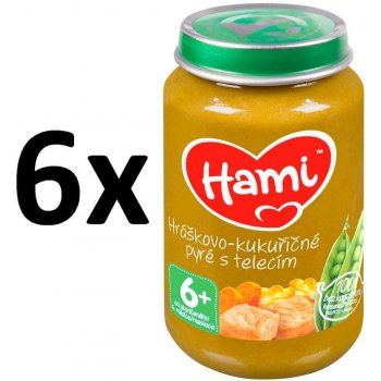 Hami Hráškovo kukuričné pyré s teľacím 6 x 200 g