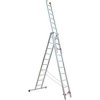 JUST hliníkový víceúčelový žebřík 53, 3 x 6, délka 2,7/4,49 m