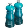 Le Creuset - mlynček na korenie a soľ, set 2 ks modro - zelený