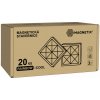 Magnetická stavebnica Magnetix 20 dielikov v chladných farbách