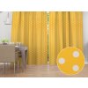 Biante Bavlnený záves Sandra SA-598 Biele bodky na žltom 150x240 cm