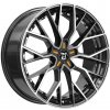 WOLFRACE Munich GTR Custom hliníkové disky 8,5x18 5x114,3 ET40 Gloss Raven Black Polished Orange Inserts