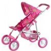 Športový kočík pre bábiky so strieškou kov/plast 58x36x62,5cm v krabici