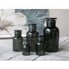 Sklenená apotekárna fľaša v tmavozelenom farebnom prevedení s poklopom 250 ml Chic Antique 39928