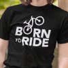 Tričko s potlačou Born to ride Dámsky Čierna M