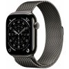 Apple Watch Series 11 Cellular 46 mm Bridlicový sivý titán s bridlicovo sivým milánskym ťahom M/L MFD44WF/A