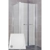 ARTTEC Sprchový kút COMFORT D 18 z hroznového skla 100 x 80 x 198 cm s vaňou z mramoru LINEA PAN04677