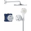 Grohe Precision SmartControl - Sprchový set s termostatom pod omietku, priemer 31 cm, 3 prúdy, chróm - 34877000