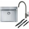 Súprava nerezový drez Franke Box 127.0369.295, kuchynská batéria Franke Lina 115.0626.022