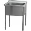 Stôl umývací 70x60x90 - 1x drez 50x50x32 | REDFOX - MSJ 6007
