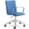 LD SEATING Kancelárska stolička OSLO 227, F80-N6, kríž a podrúčky leštěné