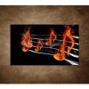 Obraz - Noty v plameňoch 90x60cm