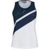 Head Performance Tank Women White Print Tenisové