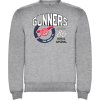 Superfutbal Pánske tričko dlhý rukáv gunners, sivé melírové Veľkosť: M