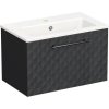 Kúpeľňová skrinka s umývadlomIntedoor TRENTA 60 cm čierna matná TRE MINI 60 1Z B U129
