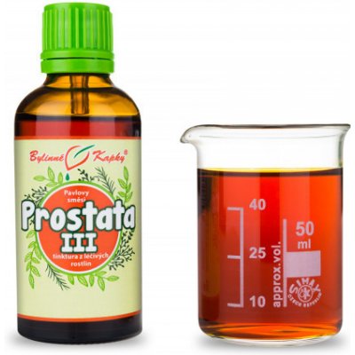 Bylinné kapky Prostata III - bylinné kvapky (tinktúra) 50 ml