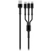 Colorway CW-CBU3003-GR Nabíjecí 3v1 Lightning+MicroUSB+USB-C, 4A, 1,2m, šedý