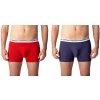 Bellinda BOXER COLOURS 2x - Dvojbalenie bavlnených boxeriek - BU848317 červená - modrá XL