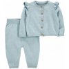 CARTER'S Set 2dielny sveter, nohavice Blue dievča 12m