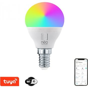 Immax NEO LITE Smart žiarovka LED E14 6 W RGB + CCT farebná a biela, stmievateľná, WiFi, P45