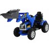 mamido Elektrický traktor pre deti s radlicou modrý