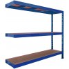 Trestles Prístavok k regálu 1800x2000x600, 3 police Farba: modrá