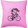 Gravel Bike - kostra - Vankúš 50x50 - 50x50 - Vrátane výplne ( Ružová )