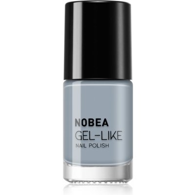 NOBEA Day-to-Day Gel-like Nail Polish lak na nechty s gélovým efektom odtieň Cloudy grey #N10 6 ml