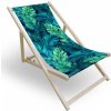 Sammer Plážové lehátko v zelenej farbe s motívom listov T255800