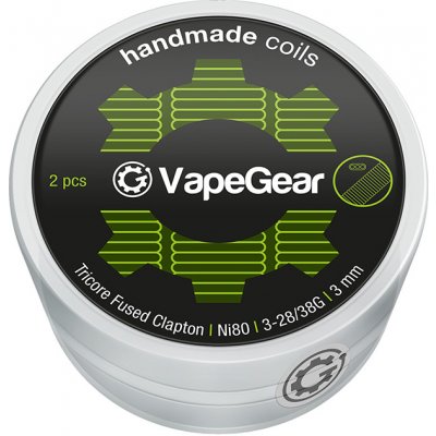 VapeGear Handmade Coils MTL Fused Clapton Ni80 2-32/40G 2,5mm 2ks