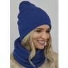 Fashionweek Exkluzívny alpakovy set čiapka a šál, pletený tunel Zizi-AL2 Farba: modrý, Veľkosť: Universal