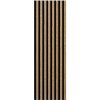 Akustické dekoračné panely, dub svetlý 3D lamely na filcovom podklade, rozmer 270 x 40 cm, IMPOL TRADE