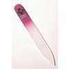 Bohemia Crystal pilník na nechty sklenený Swarovski 90 mm ružový
