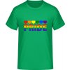 Pánske tričko s Dúhovým dizajnom Pride Írska zelená