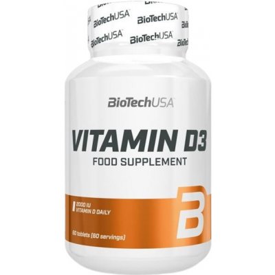 BiotechUSA Vitamin D3 50mcg 120 tabliet