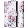 Púzdro Tech-Protect Wallet knižkové na Xiaomi Redmi Note 12 5G / Poco X5 5G, blossom flower