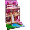 Wiky Drevený domček pre bábiky Barbie 82x30x110 cm