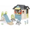 Set domček s reštauráciou a obchodom Chef House Life Smoby rozšíriteľný a šmykľavka 150 cm s vodnou hrou a dve stoličky