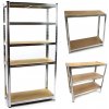 Kovový regál s 5 policami z MDF dosky 1800 x 900 x 400 mm, nosnosť police 175 kg, MAR-POL