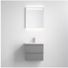 BATH DELUXE Kúpeľňová skrinka s umývadlom VIGO + LED zrkadlo LED/10W/230V IP44 sivá BT0113 + záruka 3 roky zadarmo + záruka 3 roky zadarmo