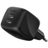 Belkin BOOST CHARGE™ PRO Duální 50W USB-C Power Delivery GaN PPS nástěnná nabíječka, černá WCH019kqBK