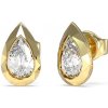 Guess Pozlátené náušnice Tear Drop 4G Light JUBE05247JWYGT/U