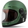 Prilba CASSIDA Fibre Super Hooligan (čierna/metalická zelená/sivá) S