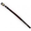 COBBYS PET Obojok dvojitý textilný čierny polstrovaný červeným neoprénom 65cm/25mm