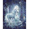 Maľovanie podľa čísel – Jednorožec v noci, 40 × 50 cm, plátno napnuté na ráme 8596530042778