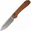 CIVIVI Button Lock Elementum Stonewash /Brown Micarta C2103D
